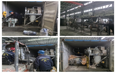 1噸/天全套棕櫚仁油精煉設(shè)備啟程發(fā)往尼日利亞