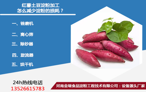 紅薯土豆淀粉加工怎么減少淀粉的損耗？