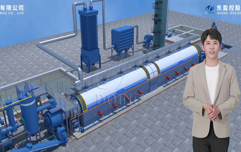 新型全連續(xù)式輪胎煉油設備3D工藝流程視頻