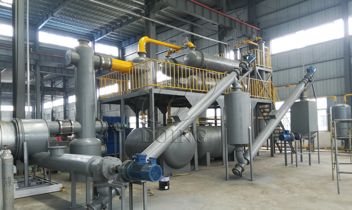 廢輪胎膠粉煉油設(shè)備