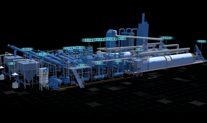 新型連續(xù)式塑料裂解設備